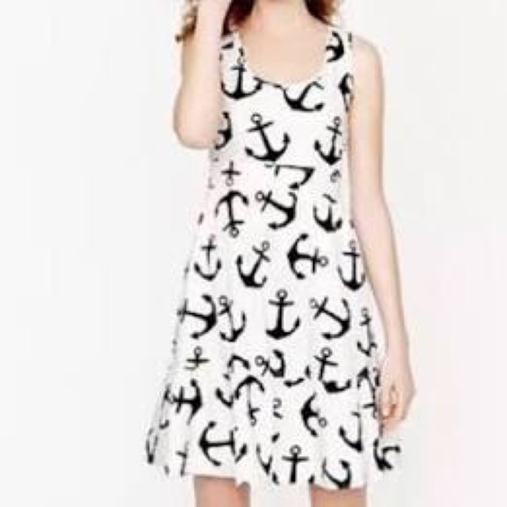 J Crew Anchor Print Dress
